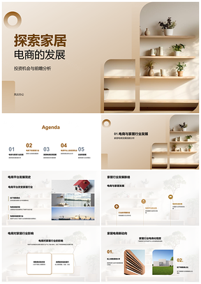 2025家居电商发展趋势投资机会与科技驱动分析PPT模板