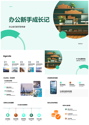 2025办公新手高效协作与管理进阶PPT模板