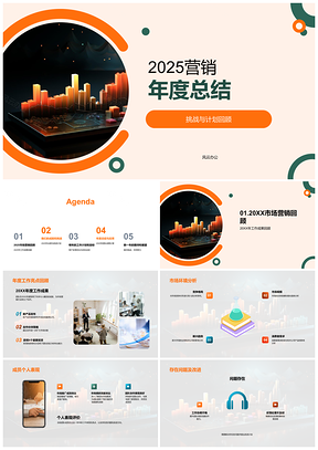 202520XX市场营销总结销售增新客拓反馈优化满意度提升来年计划PPT模板