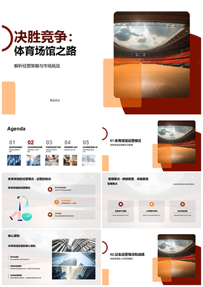 2025体育场馆经理年终总结运营成绩发展计划PPT模板