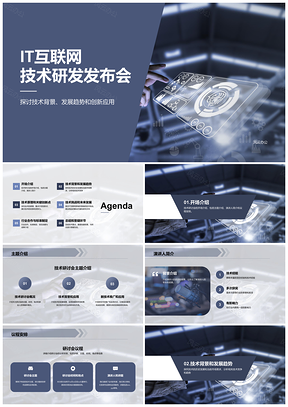 2025IT互联网技术研发发布会商务PPT模板