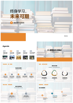 2025终身学习精进专业策略赢未来挑战PPT模板