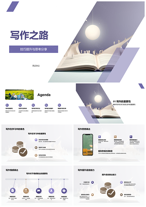 2025提升写作技巧与思想表达结构思考PPT模板