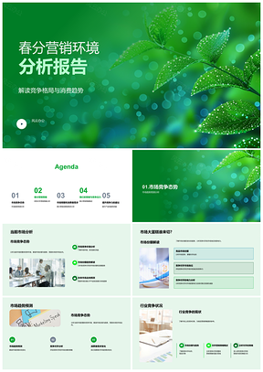 2025春分营销消费趋势市场分析竞争策略活动策划PPT模板