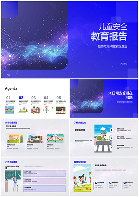 2025儿童安全防范与应急教育指南PPT模板
