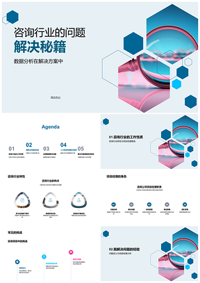 2025咨询项目数据驱动问题解决竞聘方案PPT模板