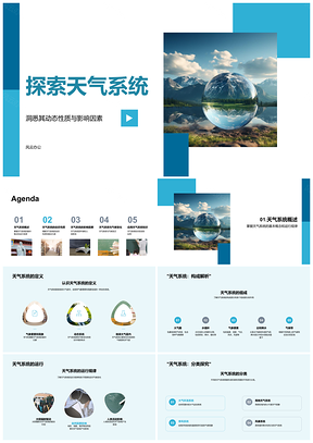 2025天气系统动态性质与太阳地形气水能量影响PPT模板