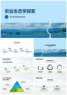 2025农业生态系统研究方法挑战与可持续对策PPT模板