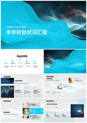 2025半年财务业绩回顾报表解读及发展方向PPT模板
