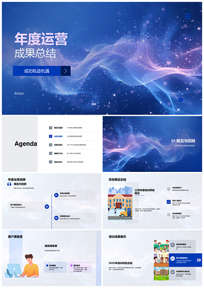 2025公司年度运营成果培训案例策略协作学习总结PPT模板