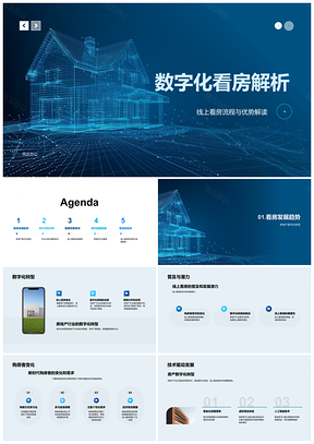 2025房地产数字化转型线上看房流程解析PPT模板