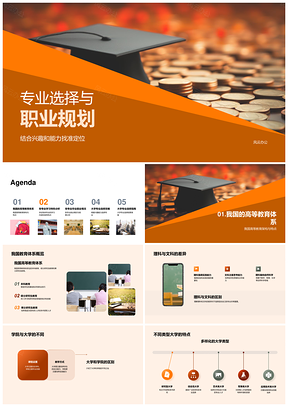 2025高等教育文理专业择业趋势与职业规划PPT模板