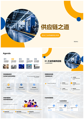 2025工业机械供应链管理商务礼仪供应商关系采购团队沟通技巧市场文化PPT模板
