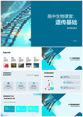 2025高中生物遗传基础基因染色体学习PPT模板