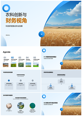 2025农业科技创新财务视角与研发投资回报PPT模板