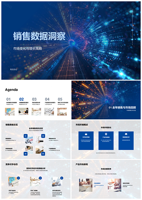 2025销售数据洞察市场变化增长策略竞品策略产品趋势下载格子PPT模板