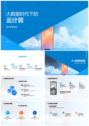 2025大数据时代云计算专家与企业高管论兴起影响PPT模板