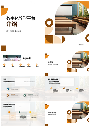 2025数字化教学平台助力校管转型提质增效PPT模板