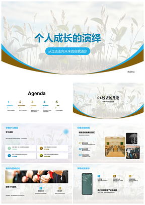 2025学期成长挑战成就目标计划书PPT模板