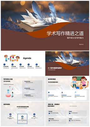 2025硕士学术写作能力培养与知识体系构建PPT模板