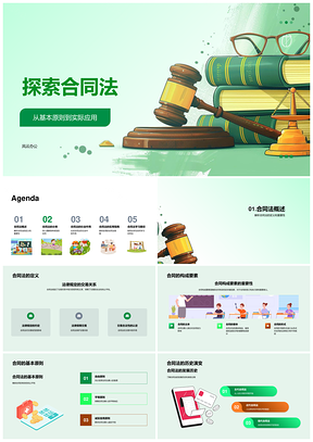 2025合同法原则应用与各类合同起草审查纠纷解析PPT模板