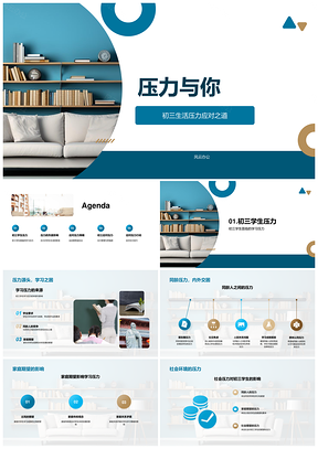 2025初三学生学习家庭同龄压力管理应对策略PPT模板