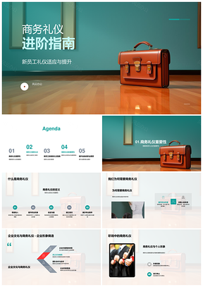 2025新员工商务礼仪职业形象提升指南PPT模板