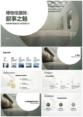 2025博物馆展览叙事艺术与文学场景营造PPT模板