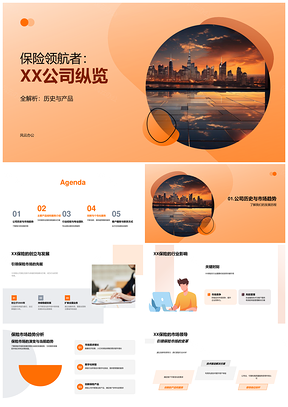 2025XX保险领航市场趋势创新团队专业方案PPT模板