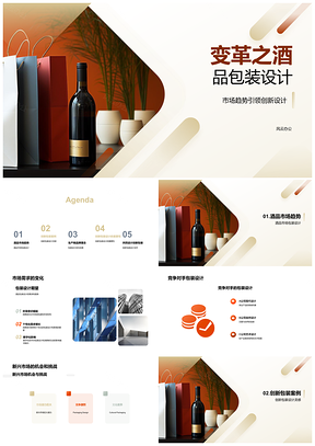 2025创新酒品包装设计营销策划方案PPT模板