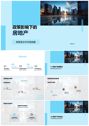 2025房地产政策变迁驱动市场发展历程与影响PPT模板