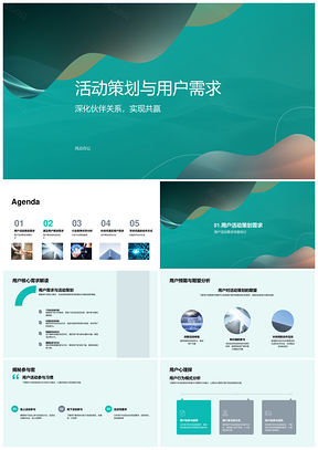 2025IT活动策划用户需求合作共赢趋势策略PPT模板