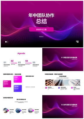 2025年中团队协作流程优化沟通提升总结PPT模板