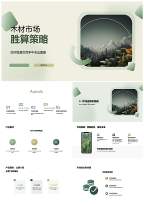 2025林产品市场竞争分析规模趋势优劣势PPT模板