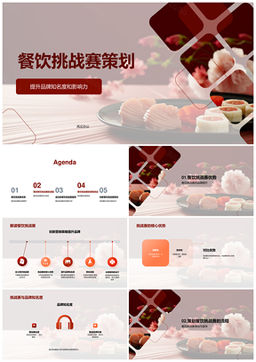 2025美食之王餐饮挑战赛品牌营销策划方案PPT模板