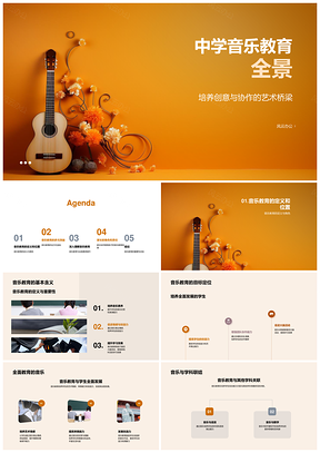 2025中学音乐素质教育培养创造力团队协作PPT模板