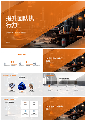 2025工业机械团队流程优化项目管理提升执行效能PPT模板