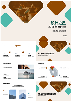 202X设计之星趋势评析最佳设计师创新需求星耀PPT模板