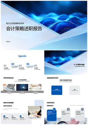 2025会计策略降本增效助力公司战略发展PPT模板