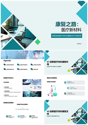 2025创新医疗材料加速康复提升健康PPT模板