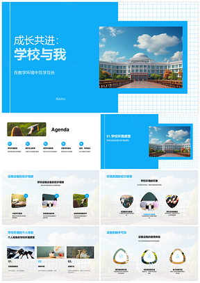 2025学校与我成长共进环境教学优化PPT模板