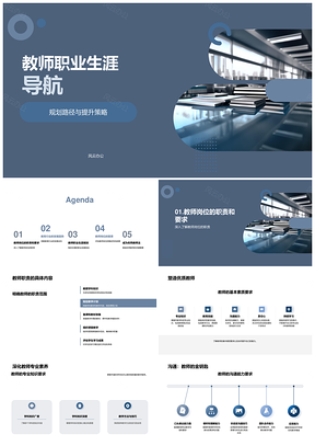 2025教师职业规划与专业成长导航PPT模板