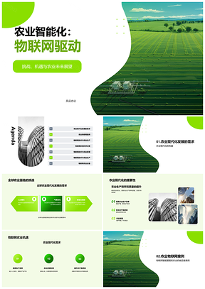 2025物联网技术驱动农业现代化智能灌溉系统PPT模板
