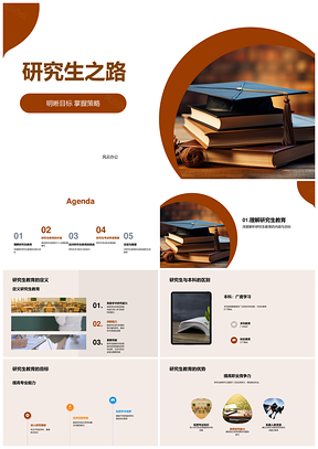 2025研究生教育目标策略深度学习提升职业竞争力PPT模板