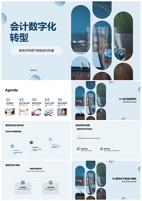 2025新经济会计数字化转型挑战机遇创新PPT模板
