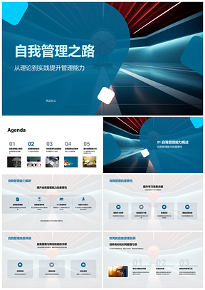 2025自我管理时间情绪目标规划行为监督反馈PPT模板