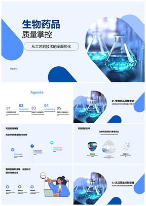 2025生物药品制造质控法规与安全PPT模板