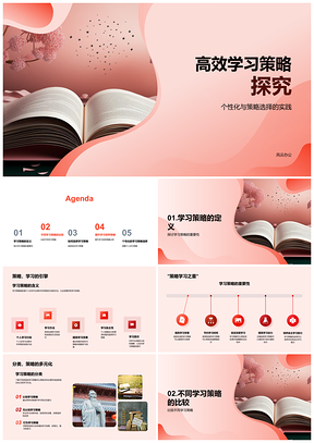 2025高效学习策略个性化选择与深度学习PPT模板