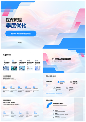 2025医保流程季度优化服务改进团队协作提升满意度PPT模板