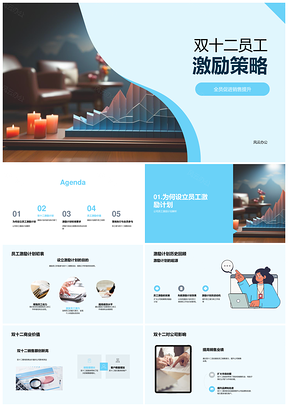 2025双十二员工激励计划助销售目标提升奖励标准PPT模板